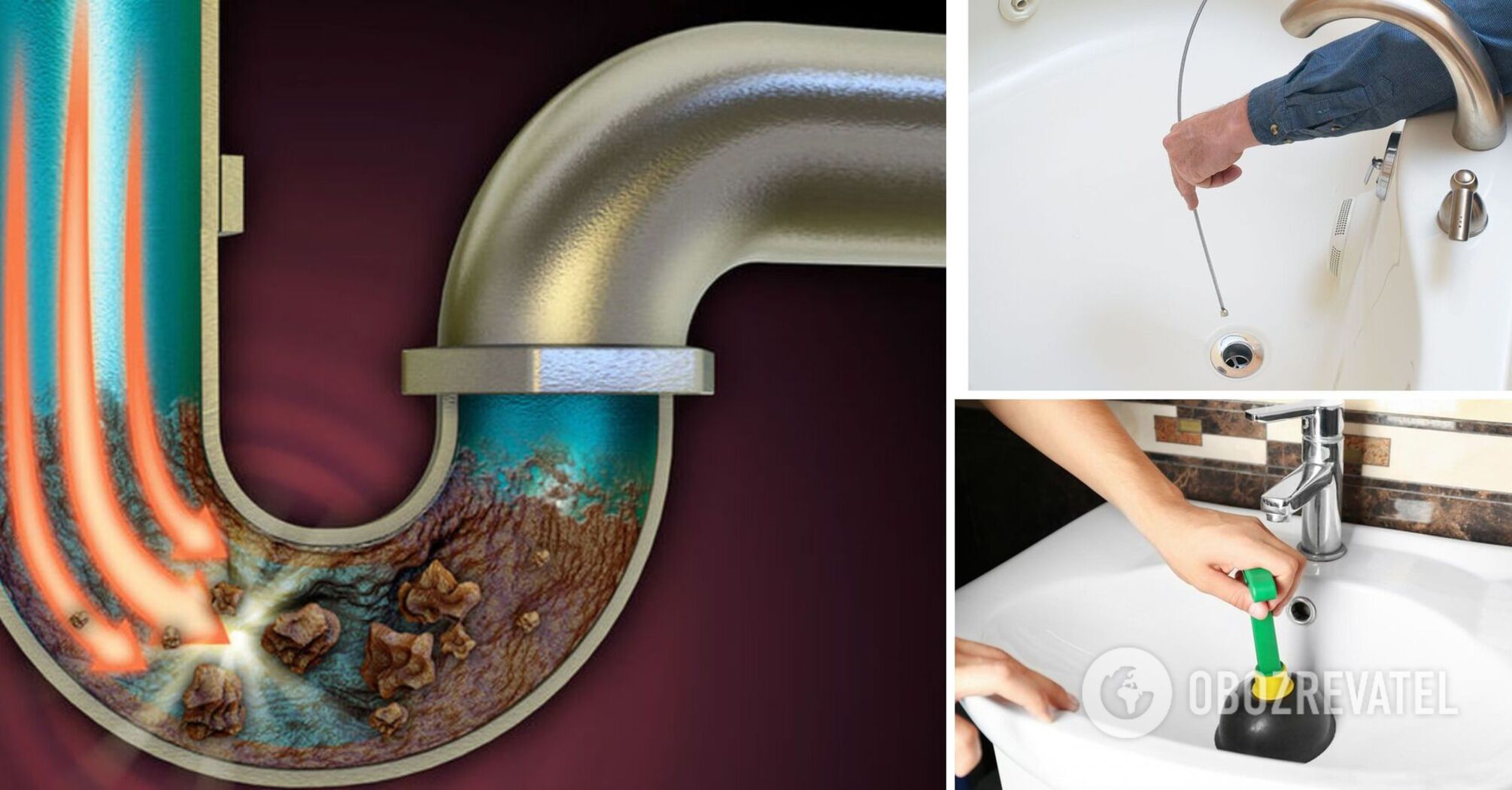 How to independently clear a clogged sink drain: methods with a magical effect