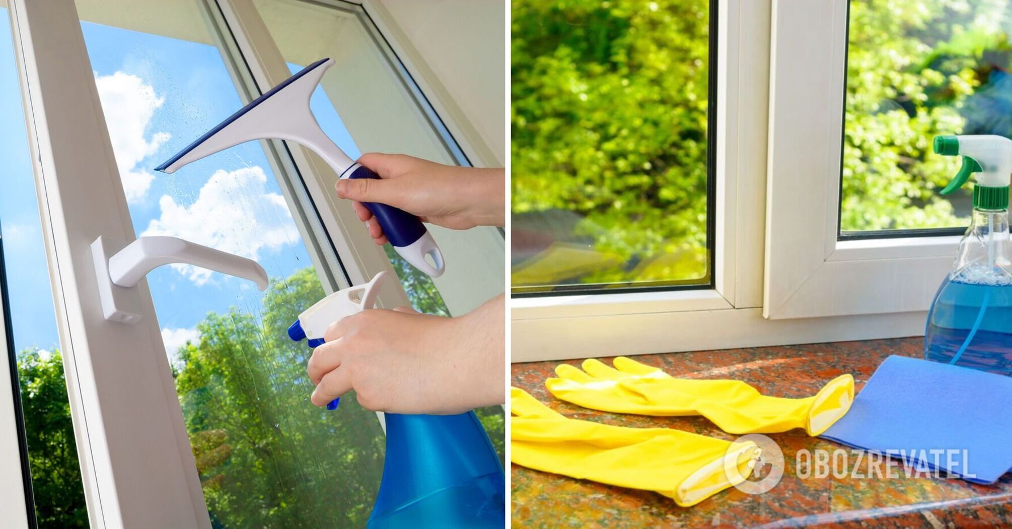 Tips and hacks for cleaning windows from the outside