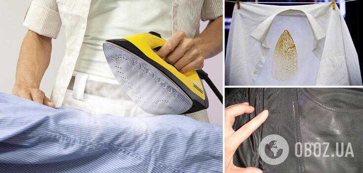 How to get rid of iron marks on clothes: three remedies will help