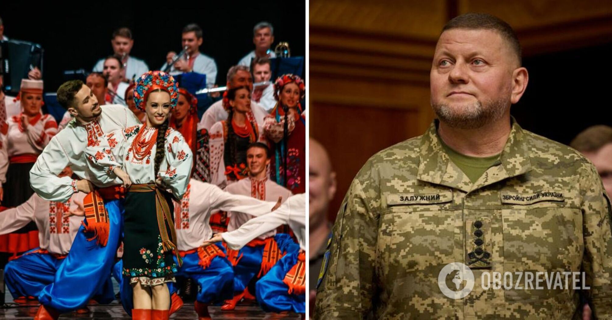 Veryovka Folk Choir performed Jerry Heil's song about Otaman Zaluzhnyi, bringing Ukrainians to tears