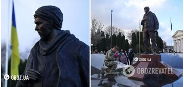 W Niżynie odsłonięto pomnik Bohatera Macijewskiego, który został zabity przez Rosjan po tym, jak powiedział 'Chwała Ukrainie!'. Ekskluzywny materiał filmowy