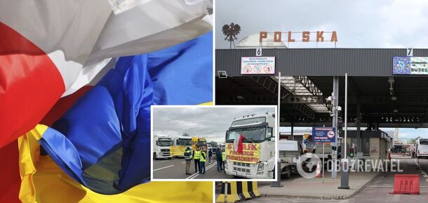 Poles block the Ukrainian border