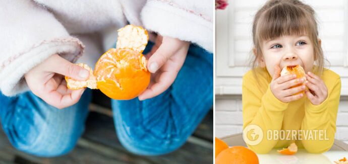 Is it safe to give tangerines to children and how to peel them properly: doctor's advice