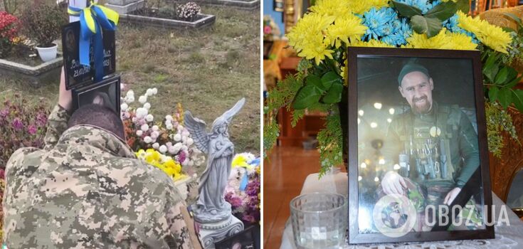 Users are moved to tears: commander visits the grave of a fallen subordinate. Video