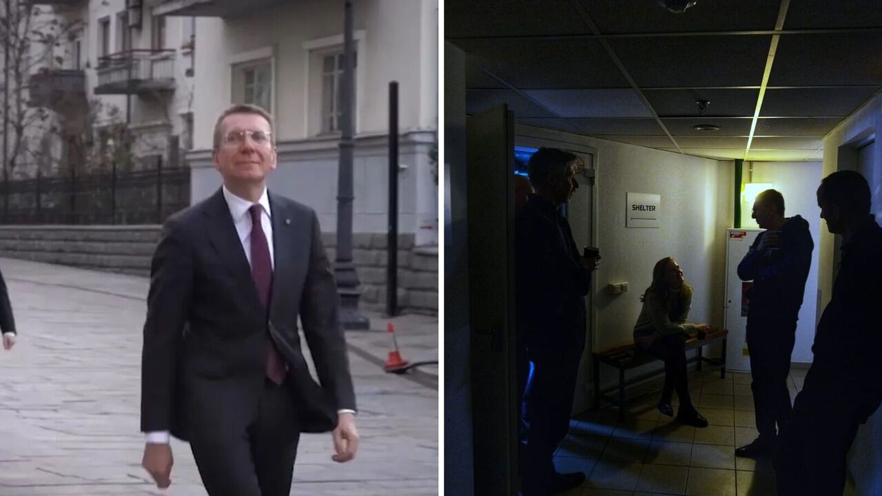 Latvian president witnessed mass drone attack on Kyiv: he showed a photo from a shelter