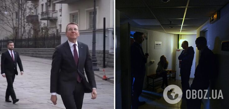 Latvian president witnessed mass drone attack on Kyiv: he showed a photo from a shelter
