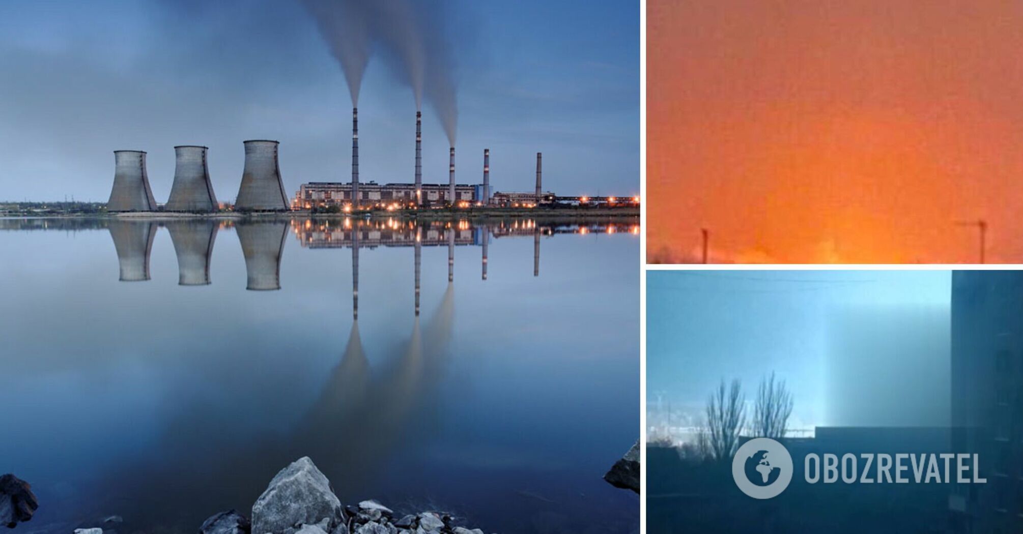 Part of Donetsk and Mariupol left without electricity after an accurate strike on Starobesheve TPP. Video