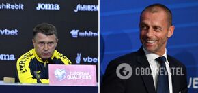 Znów dał się złapać: Prezydent UEFA życzy rywalom Ukrainy awansu do Euro 2024