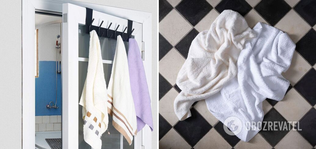 Why you shouldn't hang towels on doors and wash the floor with them: old superstitions