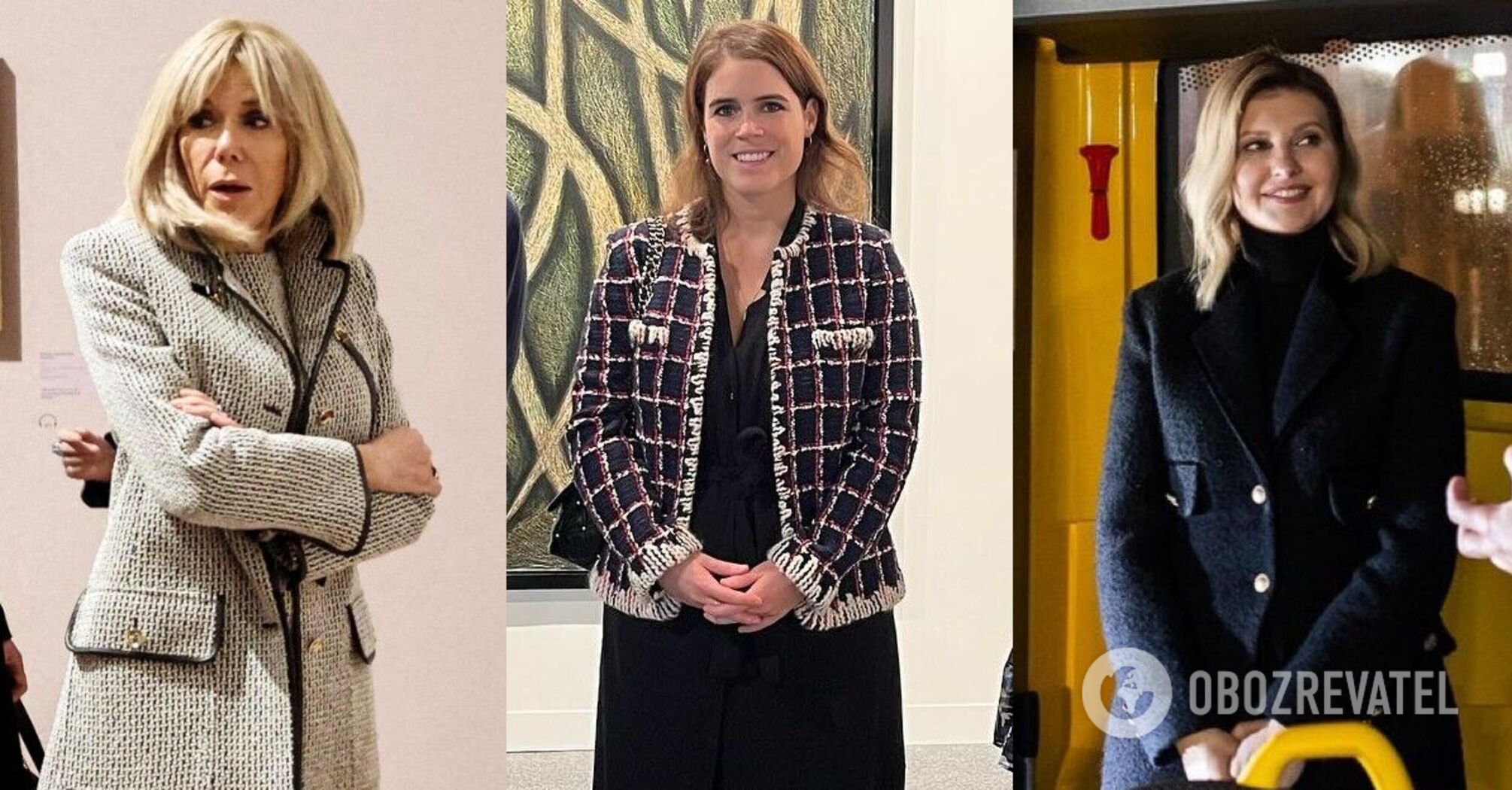 Princess Eugenie repeated one of Zelenska and Macron's favorite looks: what to wear with tweed jackets
