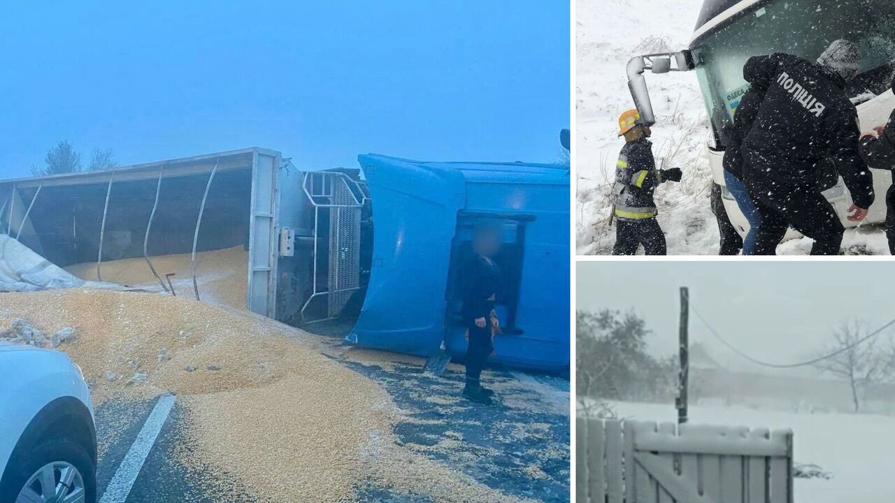Śnieżna apokalipsa w regionie Odessy: Autostrada Odessa-Reni zablokowana, drogi i ulice w chaosie