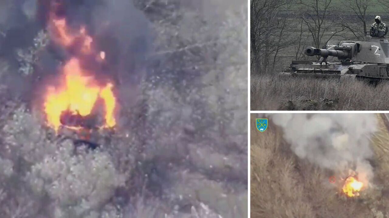 The destruction of the Russian artillery unit