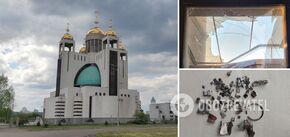 A Russian drone damaged the main church of the UGCC in Kyiv. Photo