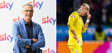 'Mudryk was shot down, nothing to add': the legend of the Italian national team assessed the scandalous episode in the match with Ukraine
