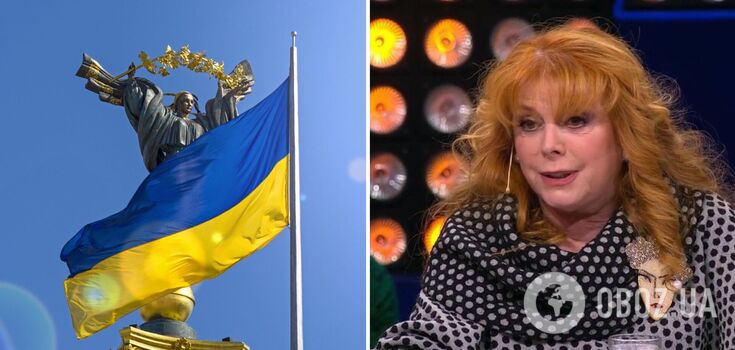 Klara Nowikowa przemawiała w Moskwie na tle ukraińskiej flagi i mówiła po ukraińsku