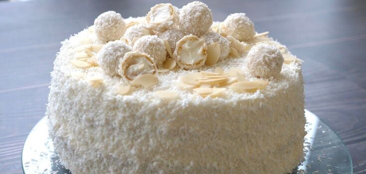 Raffaello coconut cake without baking in 20 minutes: how to cook