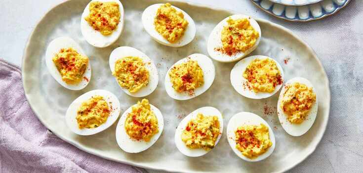 Delicious stuffed eggs