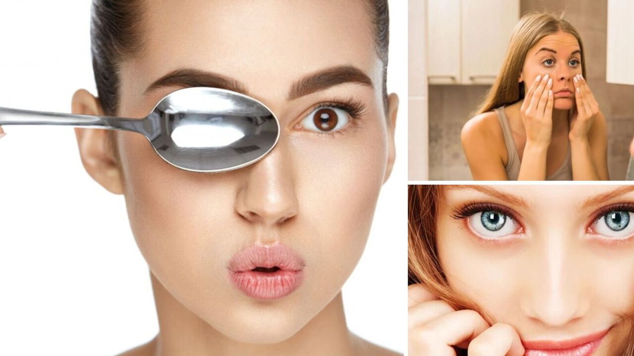 How to quickly get rid of bags under the eyes: life hack for 60 seconds