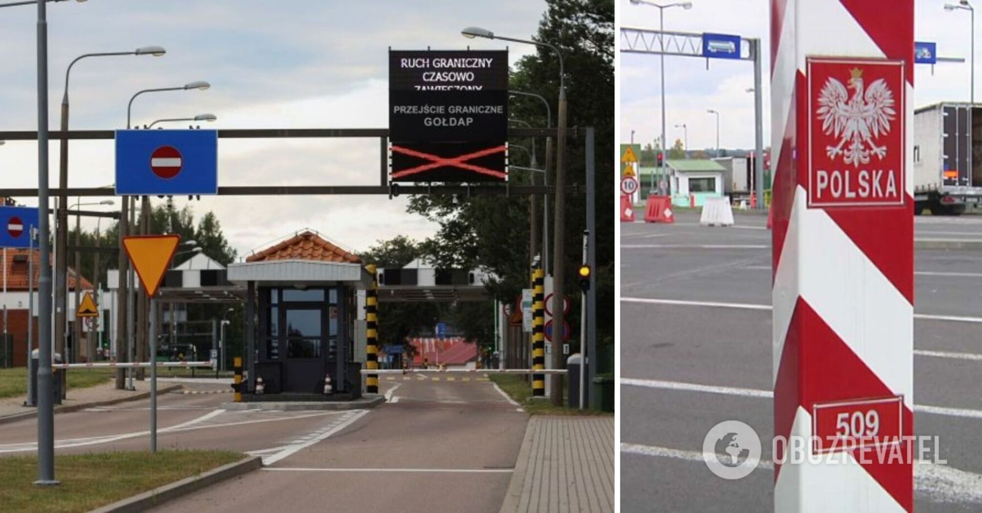 Polish carriers block 4 border crossing points