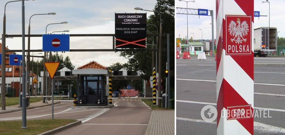 Polish carriers block 4 border crossing points