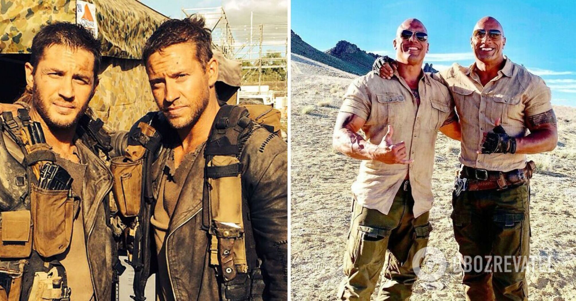 They look like two peas in a pod: five stunt doubles who are indistinguishable from the celebrities they replaced. Photo