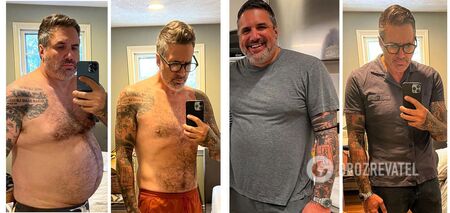 An American man lost 40 pounds and revealed the secret of success