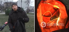 Student from Vinnytsia created a smart backpack that weighs things and sets off an alarm if someone tries to steal them. Video