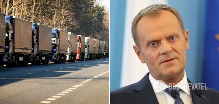 Tusk accused the Polish government of inaction in the situation with the border closure