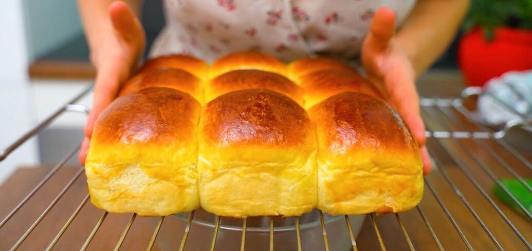 Homemade buns with a filling