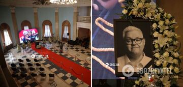 People say goodbye to showman Serhii Syvokho in Kyiv. Photo and video