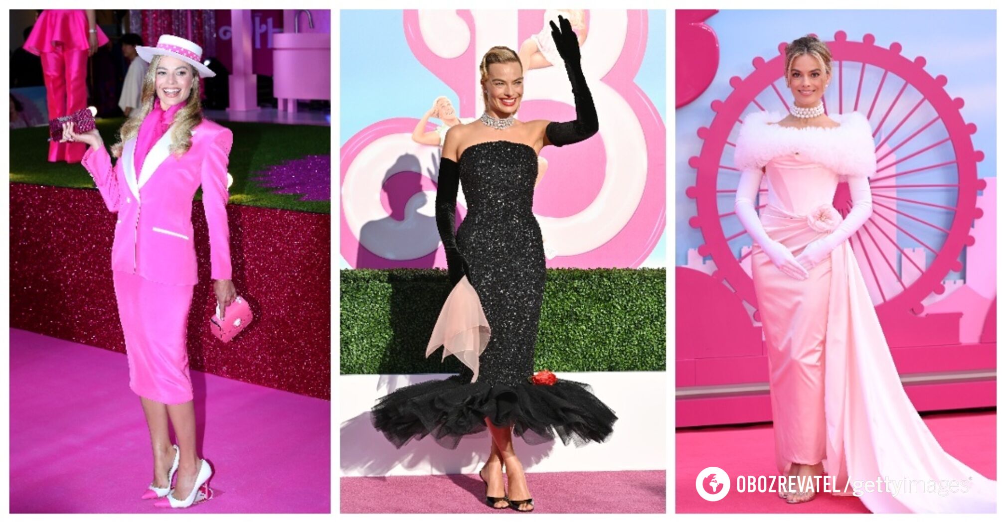 Like a doll: 7 bright images that Margot Robbie copied from Barbie at the premieres of the movie of the same name. Photo