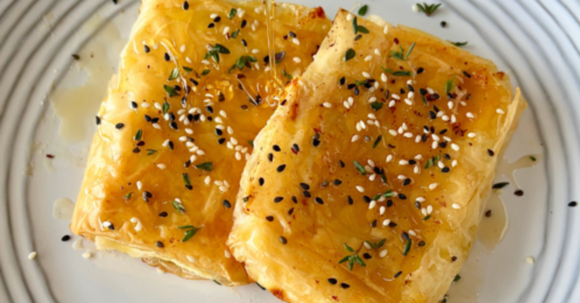 Sweet pita bread envelopes that are perfect for coffee