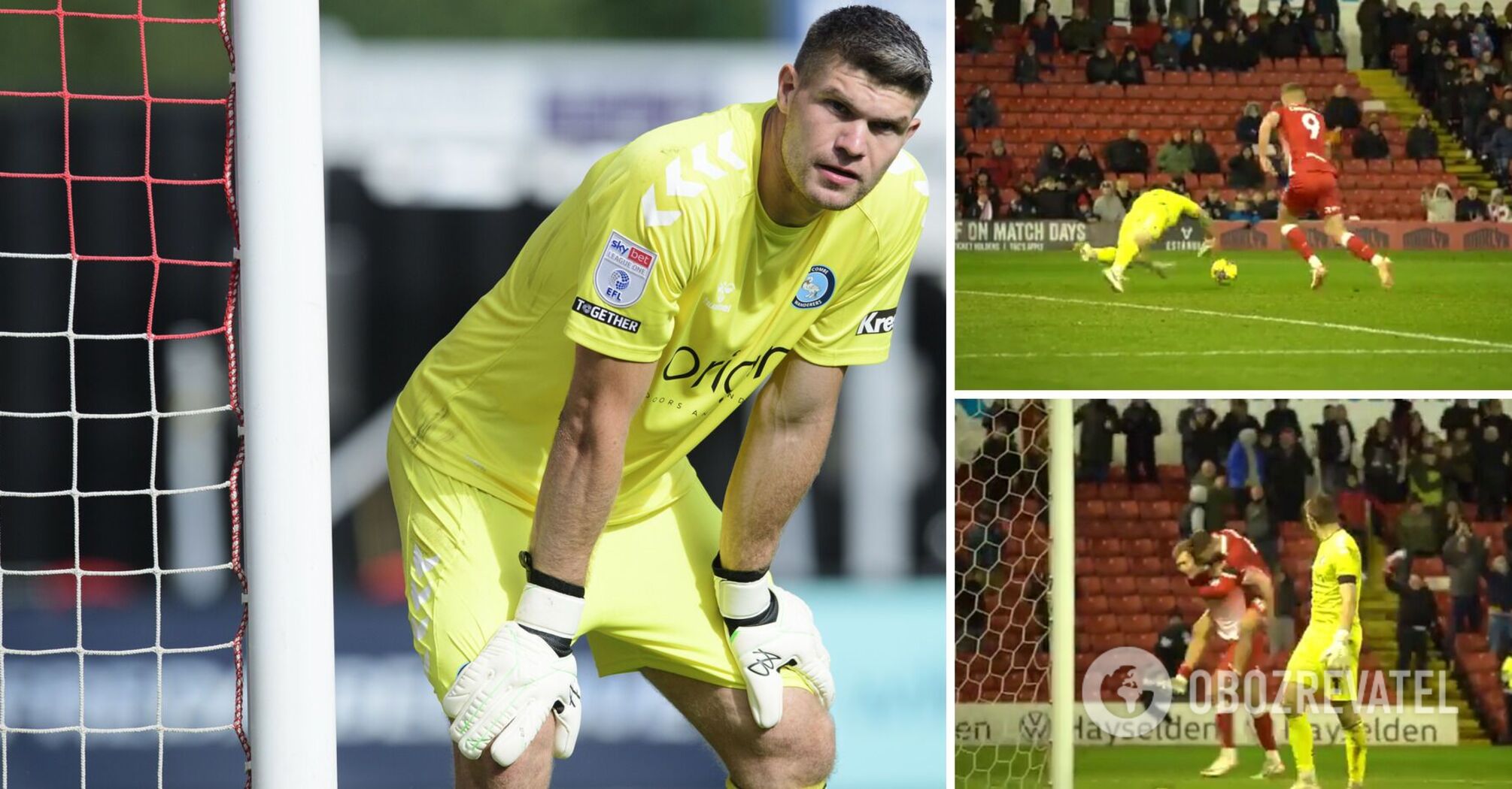 England's goalkeeper makes the "fail of the year" by deciding to show off in the last seconds