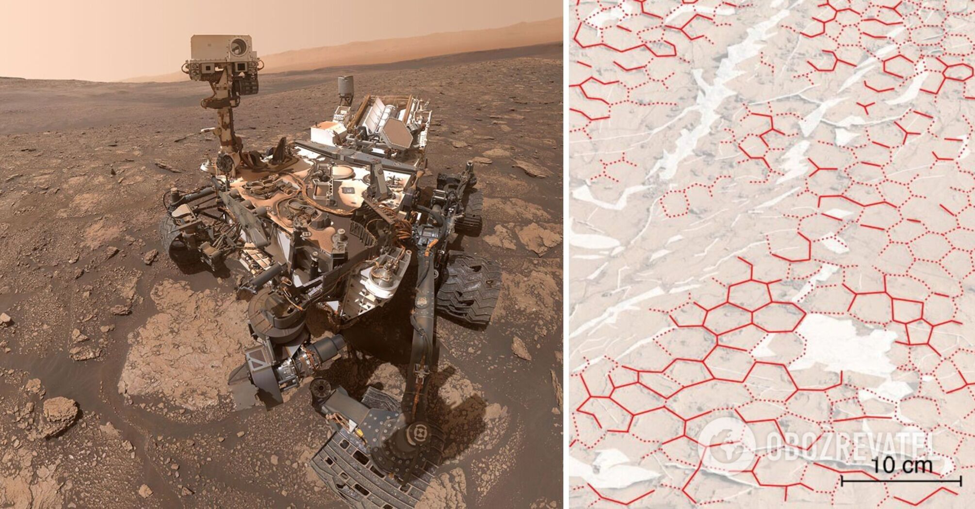 Hexagonal patterns discovered on Mars that scientists are delighted ...