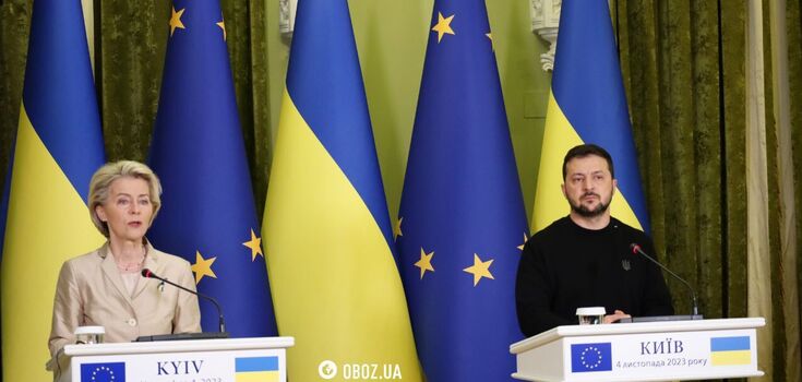 Von der Leyen arrived on a visit to Kyiv and met with Zelenskyi. All details