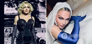 65-letnia Madonna odsłoniła piersi w uwodzicielskiej sesji zdjęciowej na łóżku i została nazwana 'ikoną'