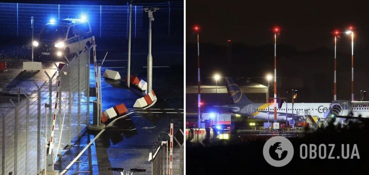 An armed man with a child in a car broke into Hamburg airport in Germany and opened fire: what's happening. Video