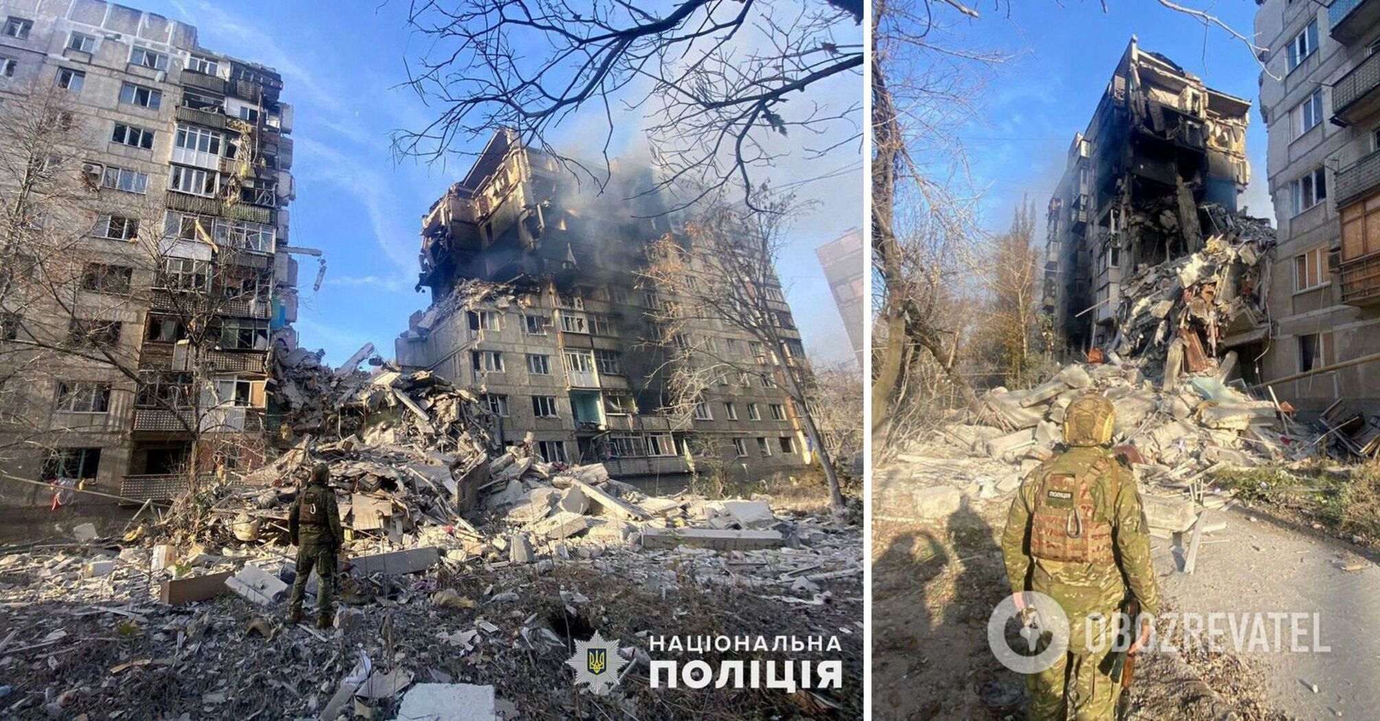 Wróg zaatakował wielopiętrowy budynek w Donbasie