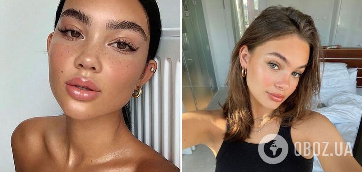 Glowing skin and "glossy" lips: five secrets of clean girl makeup, which conquered fashionistas around the world. Photo