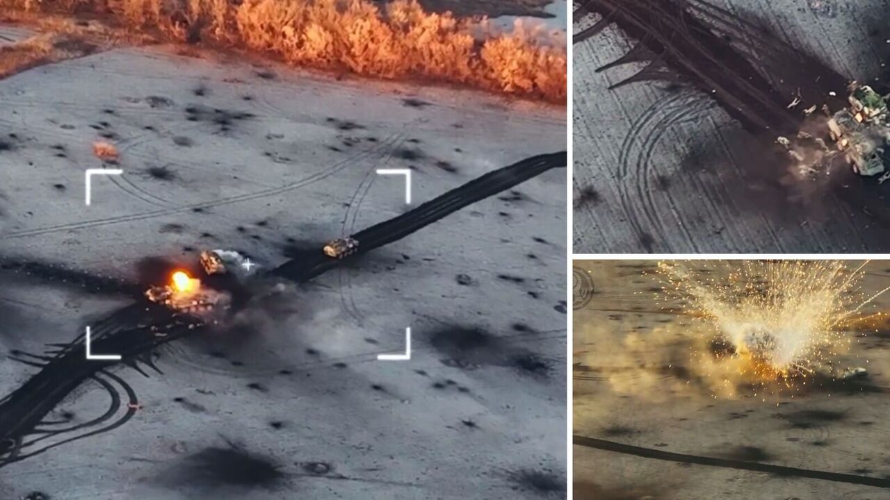 This is not a movie: the Ukrainian Armed Forces showed the destruction of a column of enemy armored vehicles near Avdiivka. Video