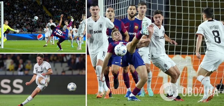 Shakhtar lost to Barcelona in the Champions League with a cannonball goal by Sudakov. Video
