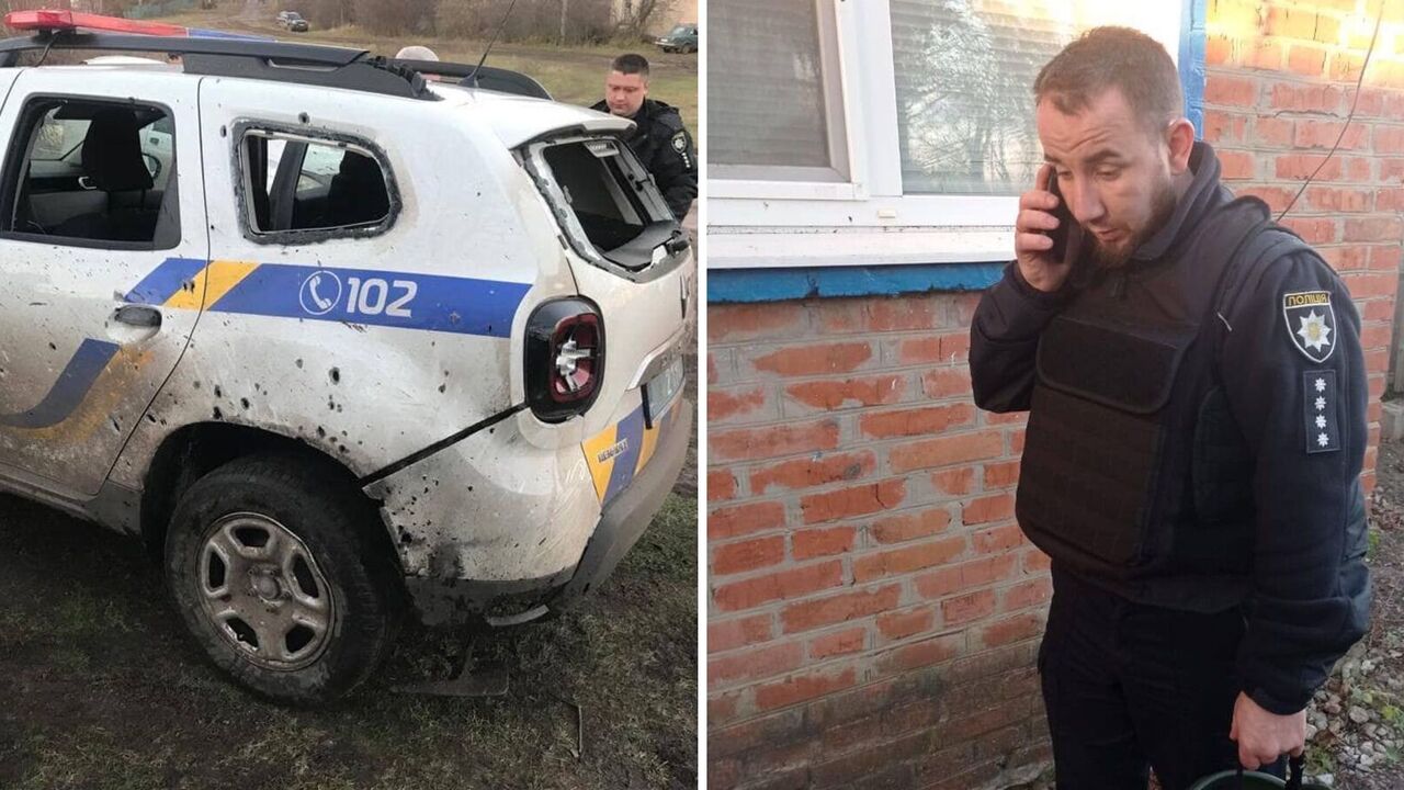 Okupanci w obwodzie charkowskim rzucili granat w samochód policjantów, którzy jechali zatrzymać kolaborantów. Zdjęcie