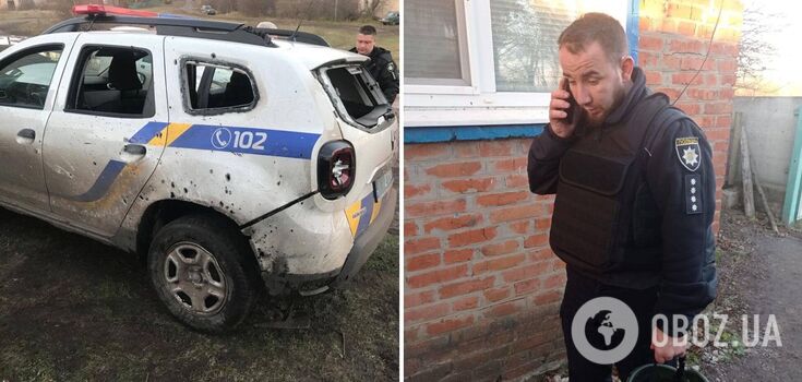 Okupanci w obwodzie charkowskim rzucili granat w samochód policjantów, którzy jechali zatrzymać kolaborantów. Zdjęcie