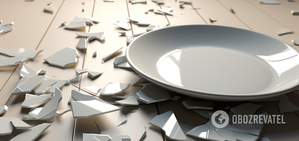 What breaking dishes really means: folk superstitions