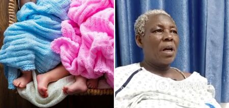 Africa's oldest mother: a 70-year-old woman from Uganda gave birth to twins. Photo and video