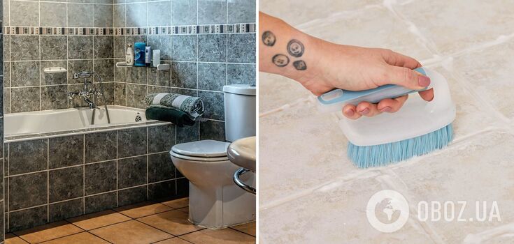 How to clean tiles seams in the bathroom: a quick way for a perfect shine