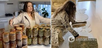 Mohylevska showed her house near Kyiv with a view of the Dnipro River and shared life hacks on how to survive winter