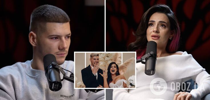 The 22-year-old Trincher officially announced her divorce from Voloshyn, citing the reason: both cried. Video