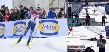 The leader of the Ukrainian national team fell down, writhing in pain, after finishing at the Biathlon World Cup. Video.