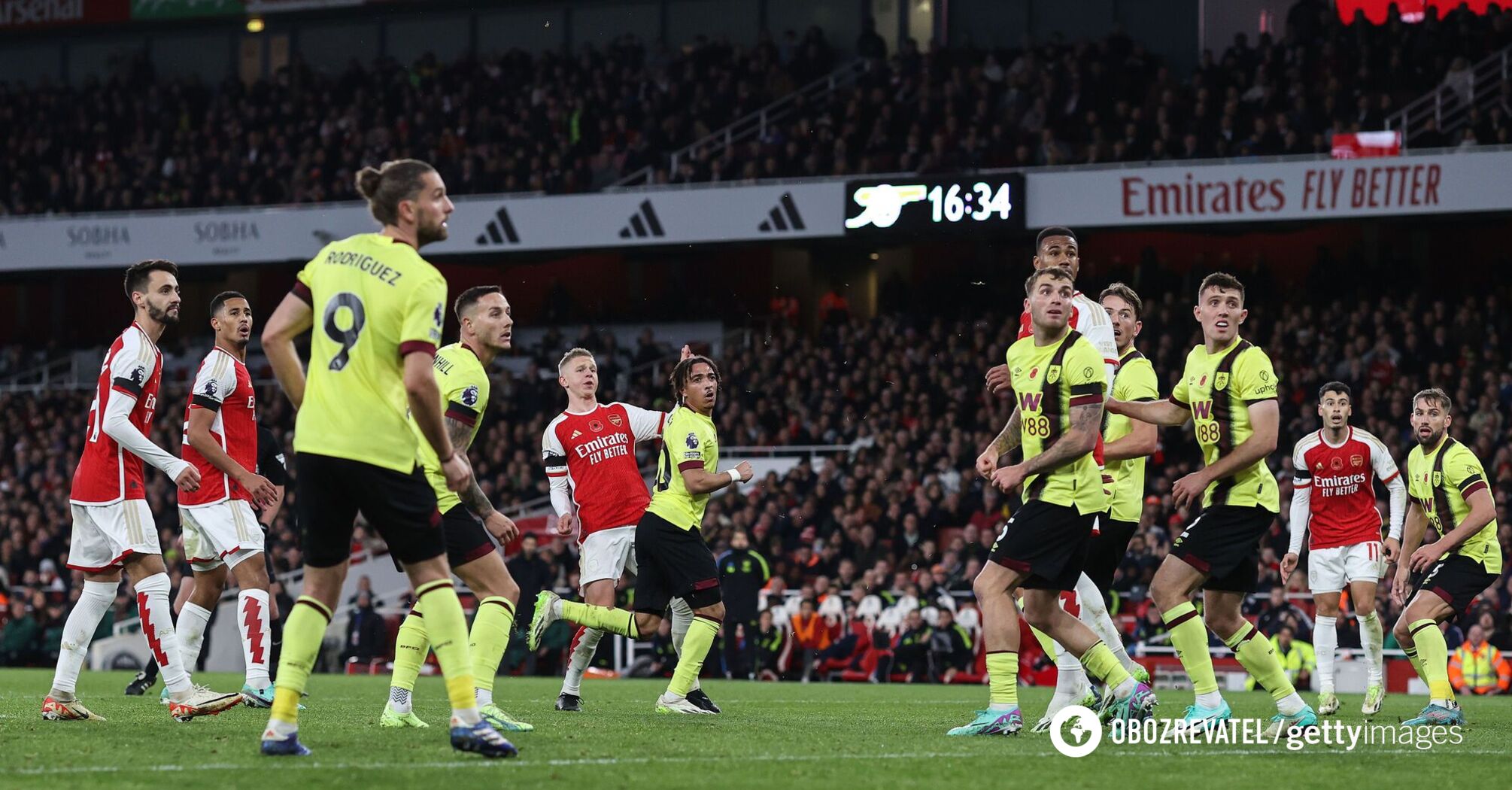 Zinchenko's "sensational scissor goal" is recognized as the best in England